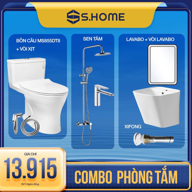 Combo Phòng Tắm - bồn cầu TOTO chỉ 3.990k